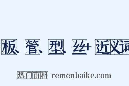 板、管、型、丝+近义词是什么意思的图片